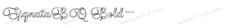 SignataBQ Bold字体转换 SignataBQ Bold字体转换